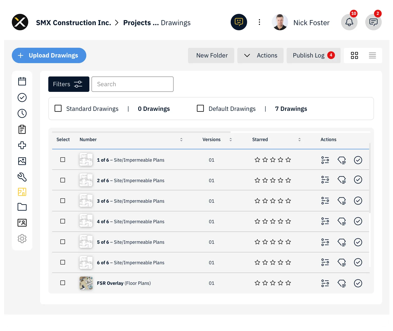 SiteMax Drawings Dashboard