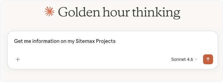 Ask Claude about your SiteMax data